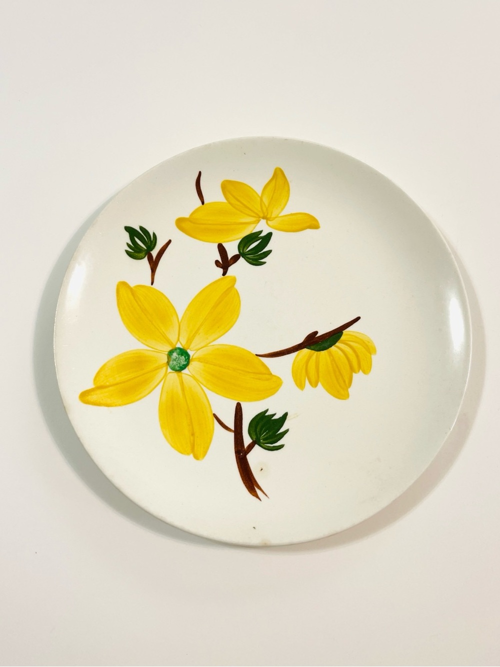 Blue Ridge Southern Potteries - Yellow Gloriosa Plate